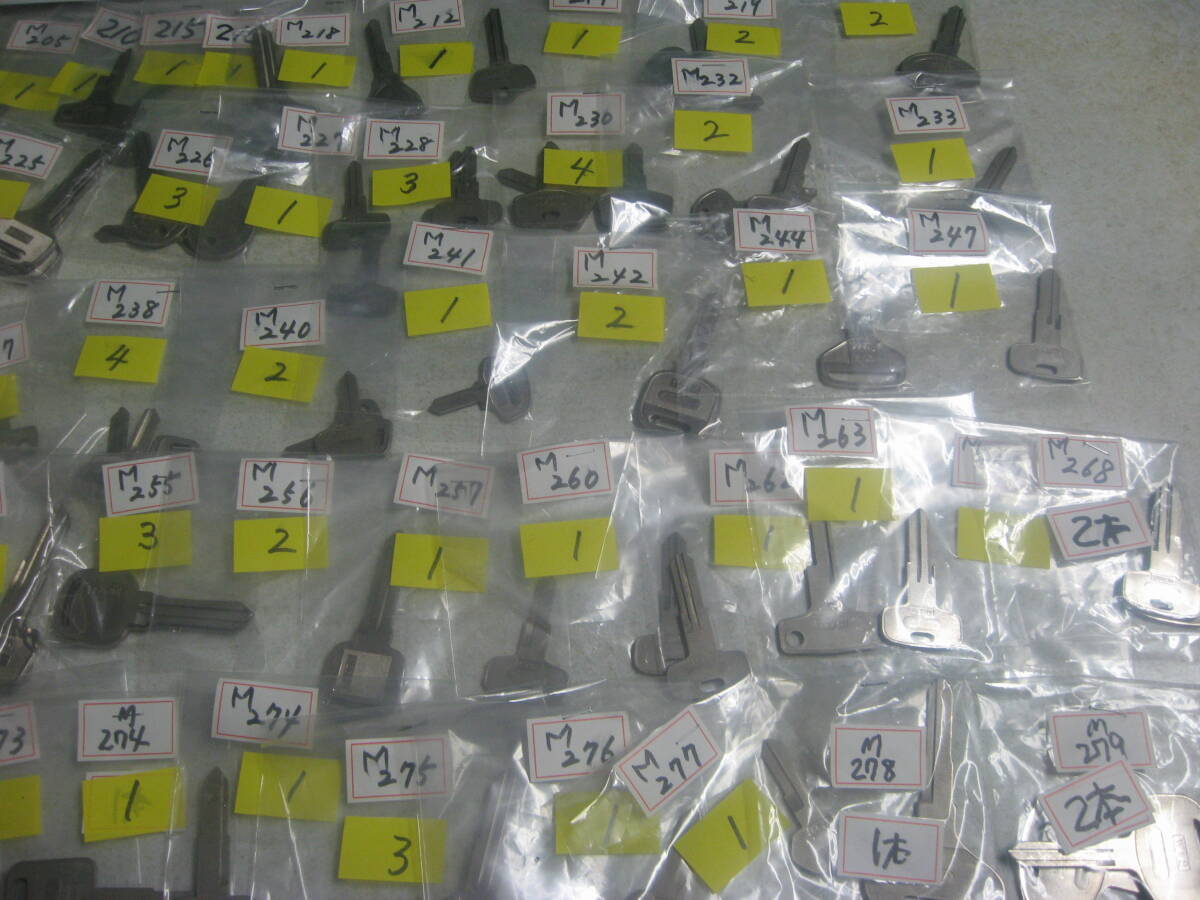 ブランクキー 未使用 ジャンク品　 M２００番台 １０１本で￥３０００ 送料￥４３０　第２０弾_画像3