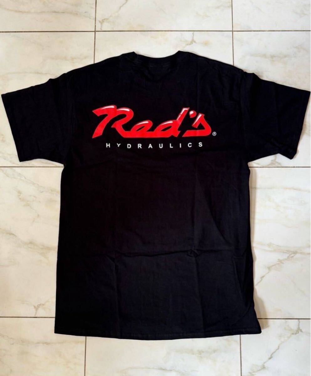 US Red's Tシャツ XLサイズ數(shù)量限定商品。Red'sロゴ　レッズハイドロリクス　ローライダーハイドロRed'sHYDRAULYCS インパラキャデラック　