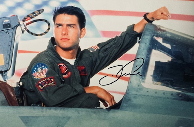 トップガン トム・クルーズ 直筆サイン入り写真 保証書 rq8 トップガン トム・クルーズ 直筆サイン入り写真 【サイズ 20.2