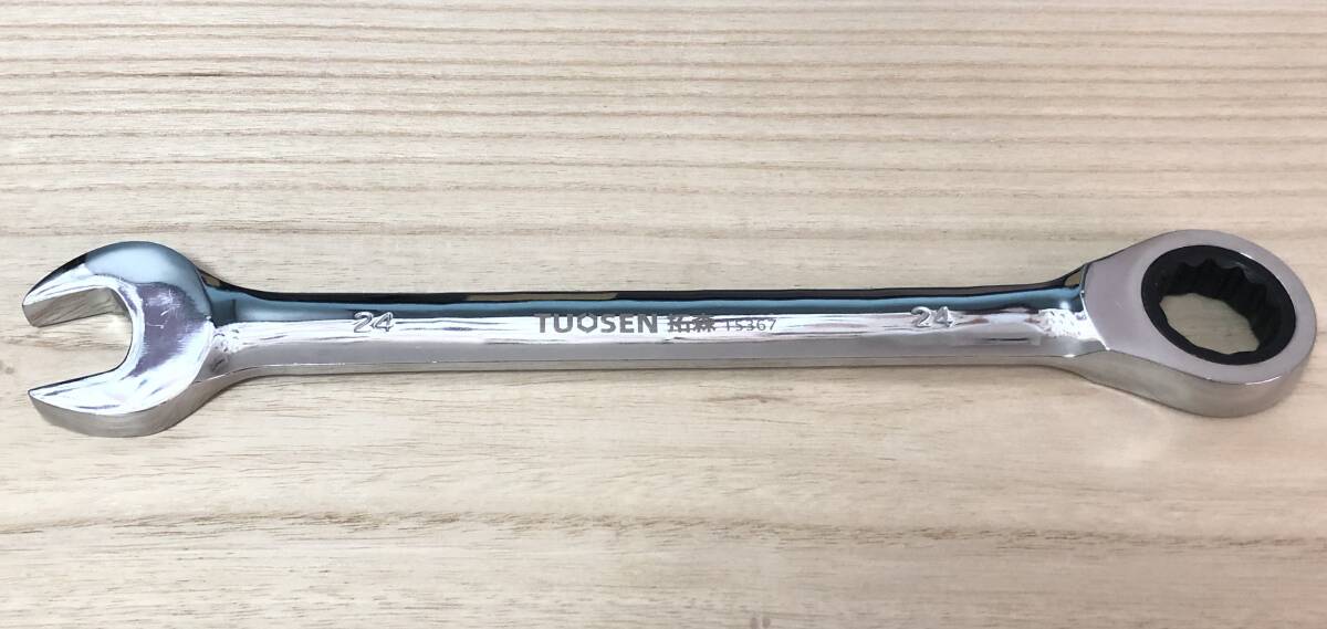 TS-15367ラチェットレンチ◇コンビネーションレンチ24ｍｍ ☆72歯