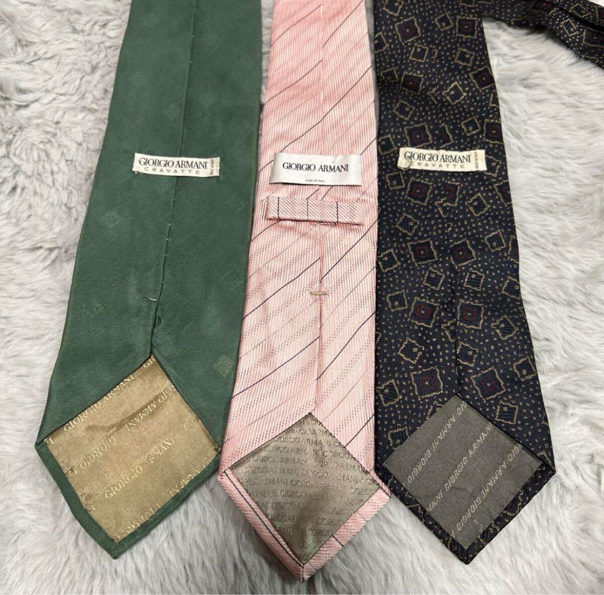 Giorgio Armani ジョルジオ?アルマーニ アルマーニ ネクタイ まとめ売り 6本セット セット売り ブランドネクタイ シルク ネクタイ メンズ