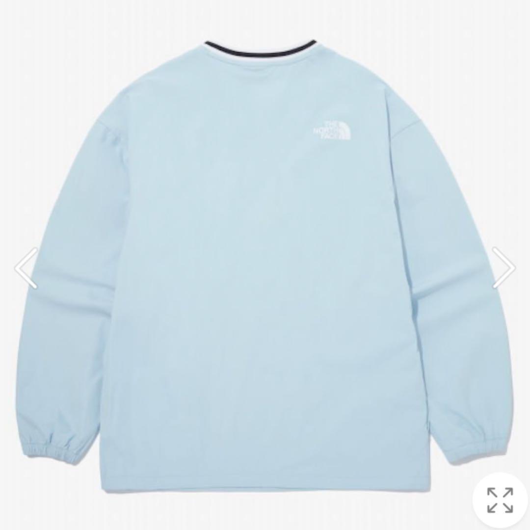 【海外限定 未使用】THE NORTH FACE【ICE RUN V CREWNECK】ノースフェイス アイスラン V クールネック 水色 メンズM レディースL相當(dāng)