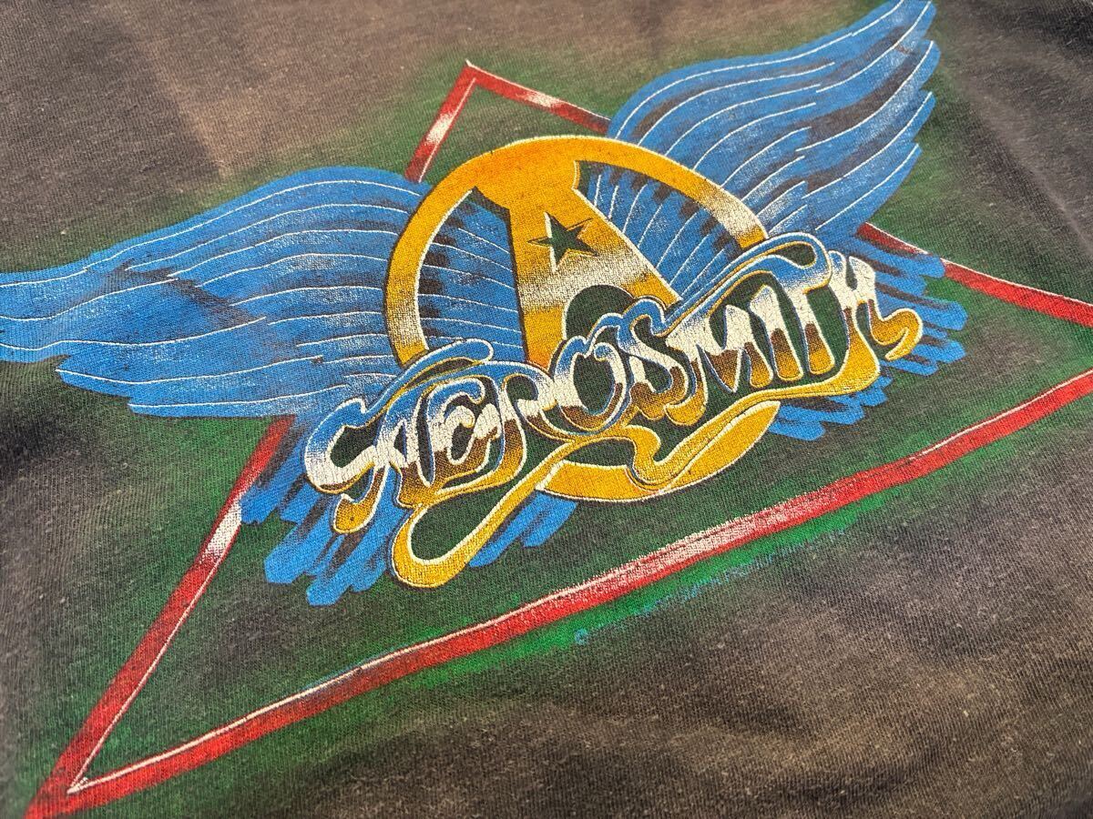  Vintage 1982 год Full Original короткий рукав T- рубашка M. редкость обвес Smith Tour America van t блокировка Aerosmith