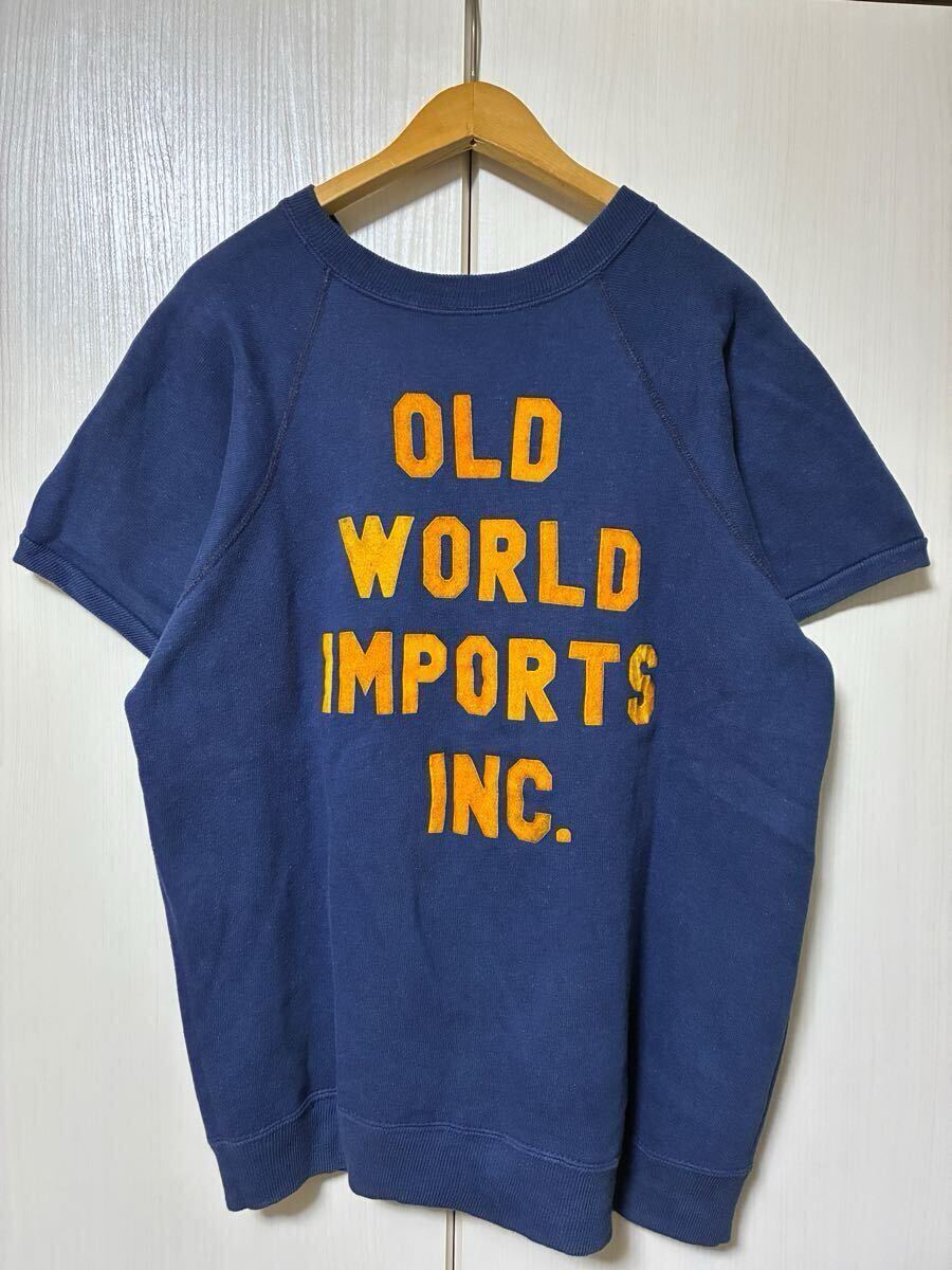  Vintage 1960 год UCLA короткий рукав тренировочный . редкость flocky принт M Collegiate Pacific America Vintage 
