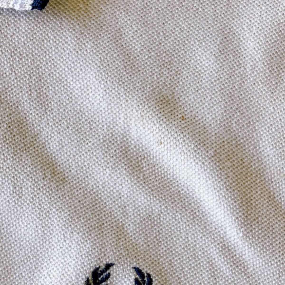 フレットペリー FRED PERRY ポロシャツ ボーダー ロゴ 刺繍 刻印ボタン vintage ビンテージ ヴィンテージ イングランド制 イギリス UK