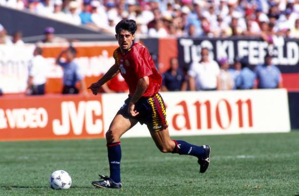 94W杯 スペイン FFF Spain(H) ＃15 ホセ?ルイス?カミネロ Caminero 半袖 adias 1994 WorldCup仕様 S-2