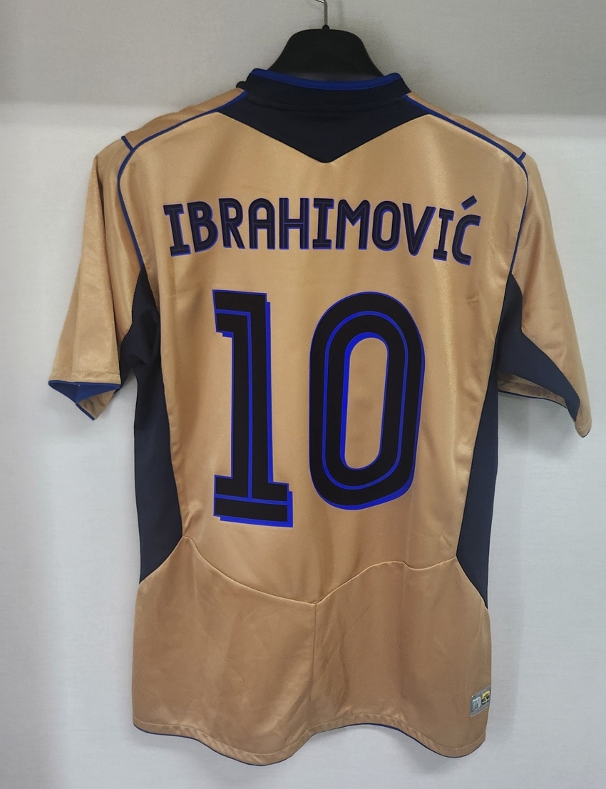 04 スウェーデン代表(H)#10 イブラヒモビッチ IBRAHIMOVIC 半袖 100周年仕様 M
