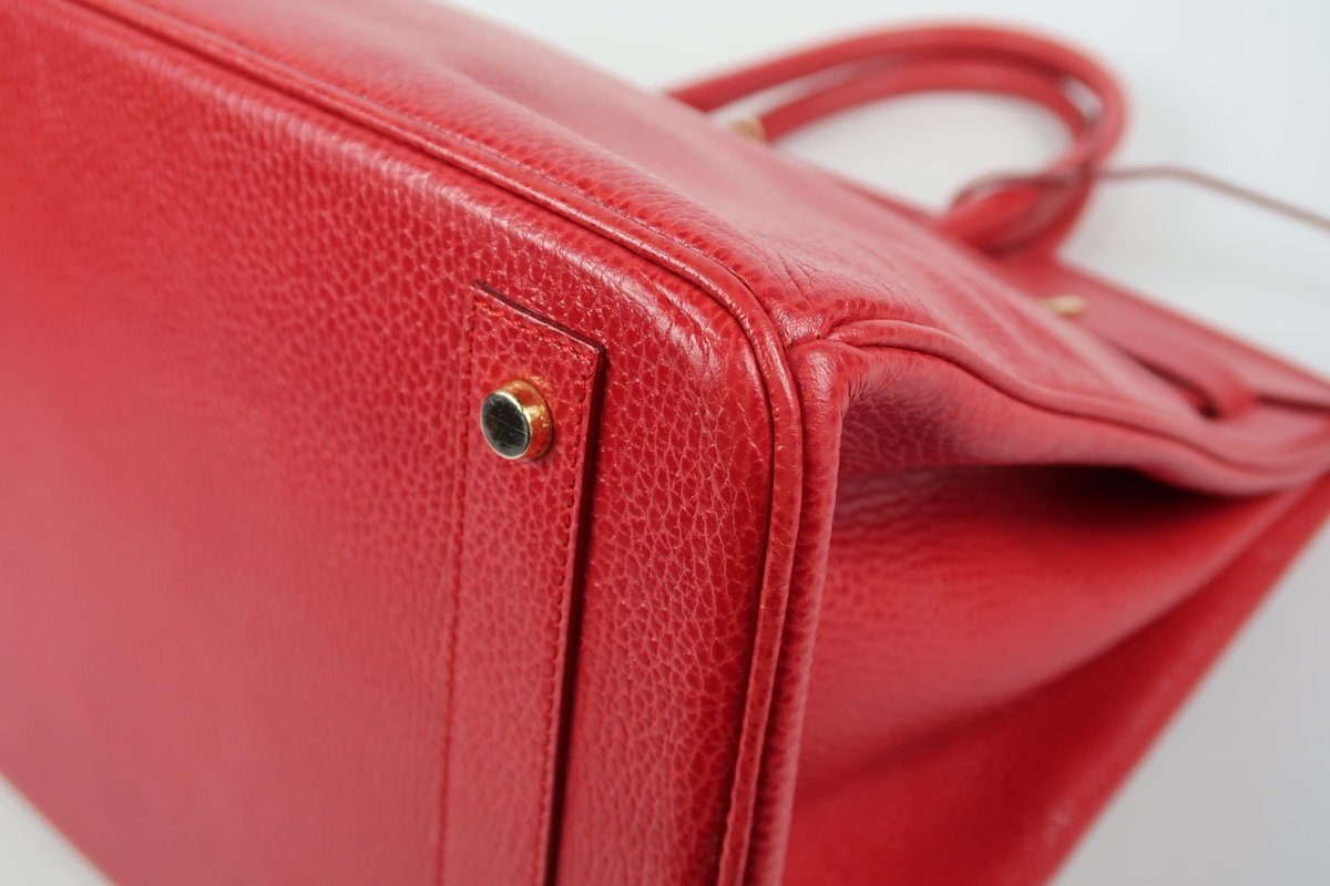 【美品】HIGH CLASS ハイクラス 高級ハンドバッグ 本革 レディース ブランド 鞄 ゴールド金具【SQ40】_画像5