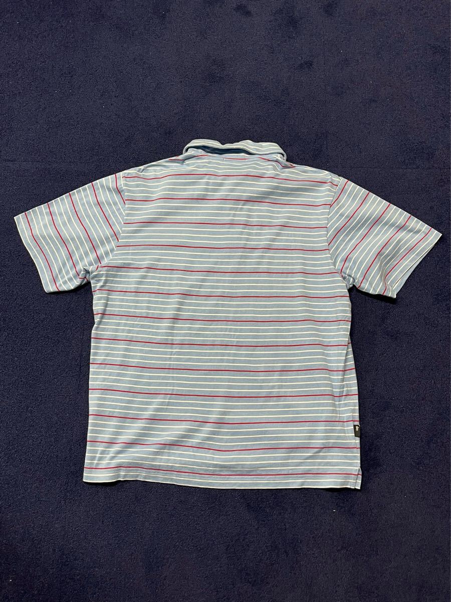 X-LARGE XLA ボーダー 半袖 ポロシャツ 水色 00s FRED PERRY フレッドペリー L