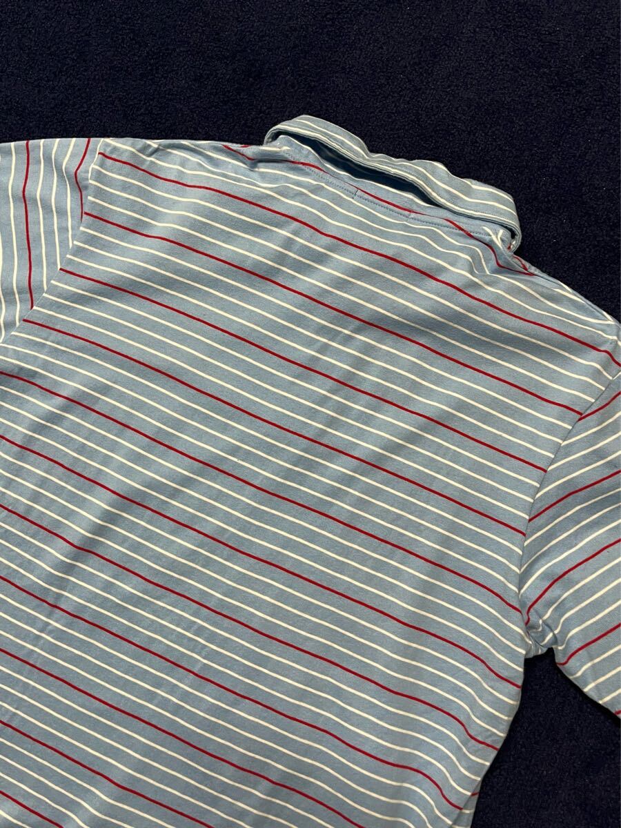 X-LARGE XLA ボーダー 半袖 ポロシャツ 水色 00s FRED PERRY フレッドペリー L