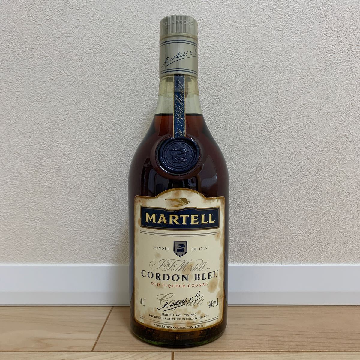 90年代 マーテル コルドンブルー 700ml 40% コニャック MARTELL CORDON BLUE COGNAC brandy ブランデー 古酒