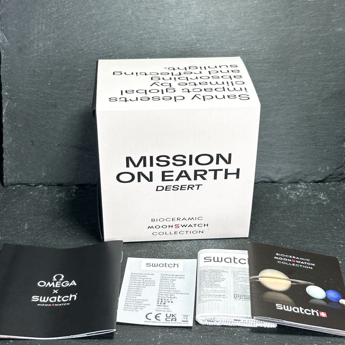 新品 2025年購入 Swatch × Omega ムーン スウォッチ × オメガ MISSION ON EARTH アース デザート S033T103 バイオセラミック 腕時(shí)計(jì)