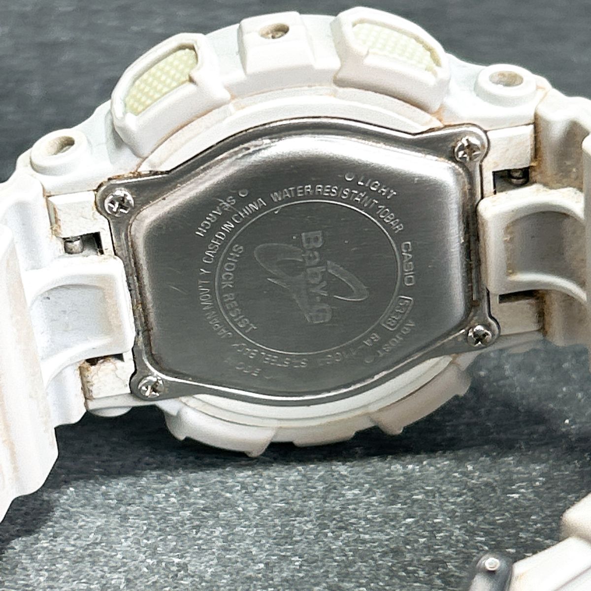 美品 CASIO カシオ Baby-G ベビージー BA-110GA-7A2 腕時(shí)計(jì) クオーツ アナデジ 水色×ゴールド 多機(jī)能 ステンレス 電池交換済み 動(dòng)作確認(rèn)済
