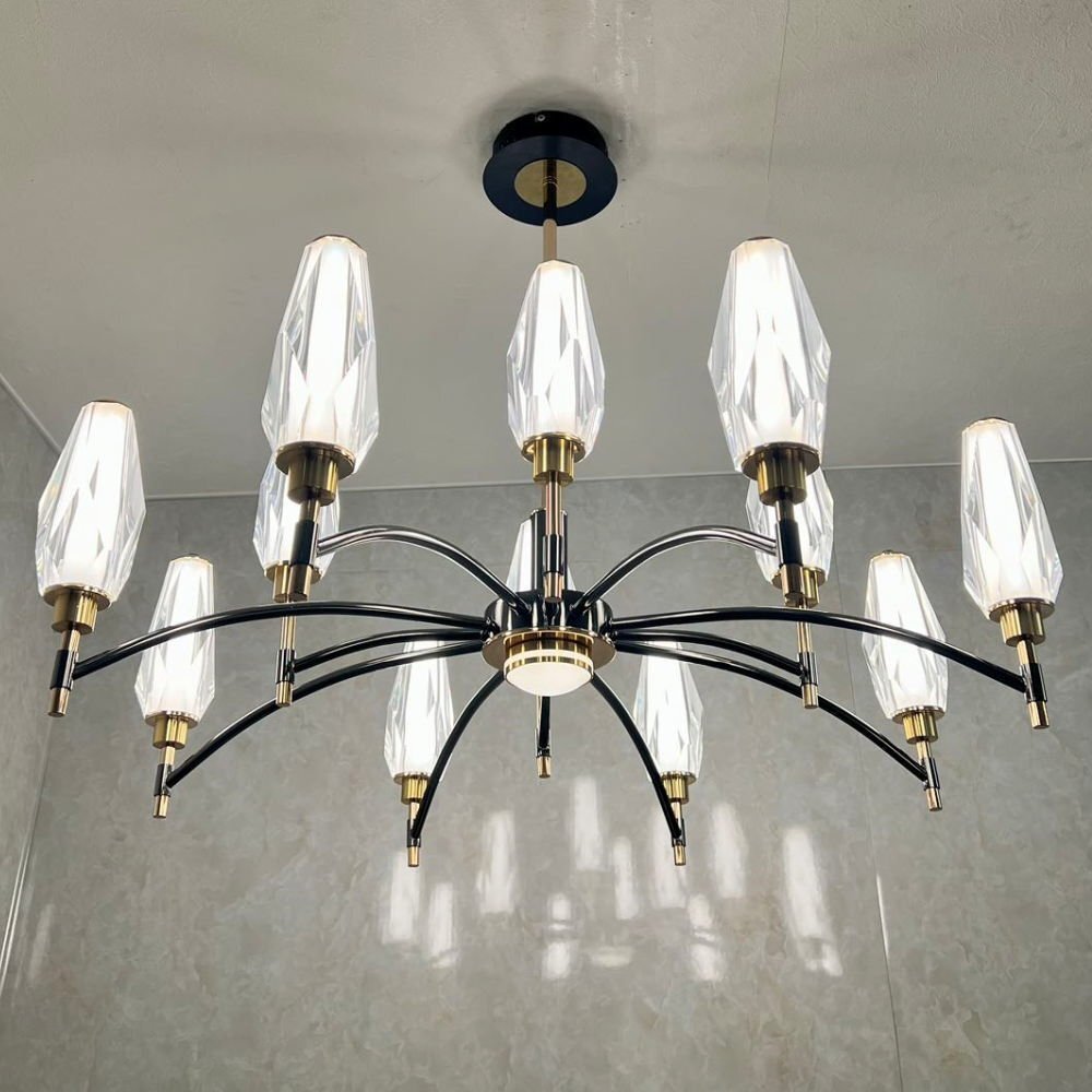 [LED имеется!] новый товар красивый дизайн 12 лампа люстра диаметр широкий 88cm style свет & тонировка подвесной светильник с дистанционным пультом высота регулировка возможно LED дешевый Северная Европа 