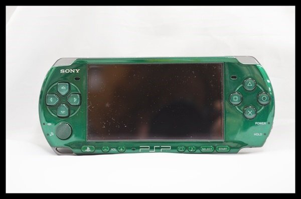 ジャンク SONY PSP PSP3000 グリーン Play Station Portable