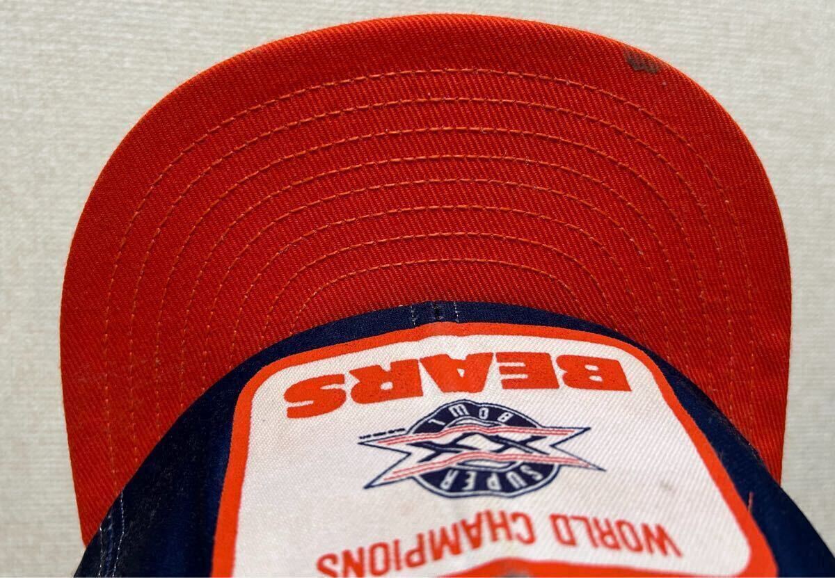 Vintage 1985 CHICAGO BEARS Snapback Trucker Hat Super Bowl XX Champs NFL USA キャップ 帽子 USA製 シカゴベアーズ ヴィンテージ_画像10