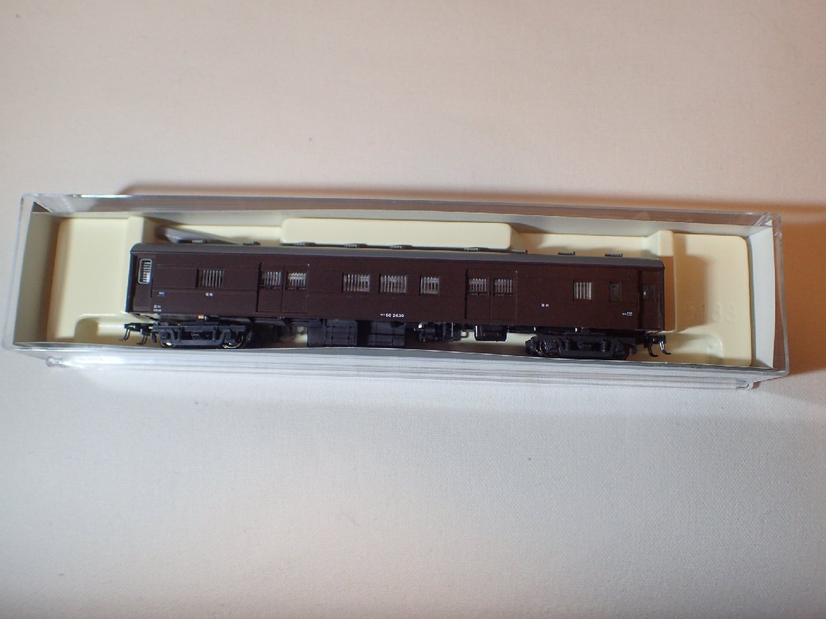 美品 KATO 5220 マニ60 1両 テールランプ点灯 電球色室内灯付 マニ60-2639 Nゲージ 客車_画像6
