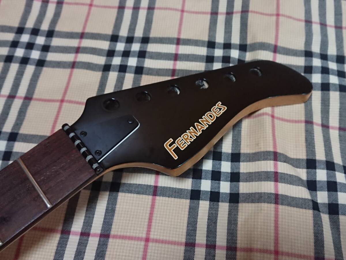 1992年製 FERNANDES FR-75T SBL Neck 22F フェルナンデス ローラナット搭載 シースルーブラック_画像1