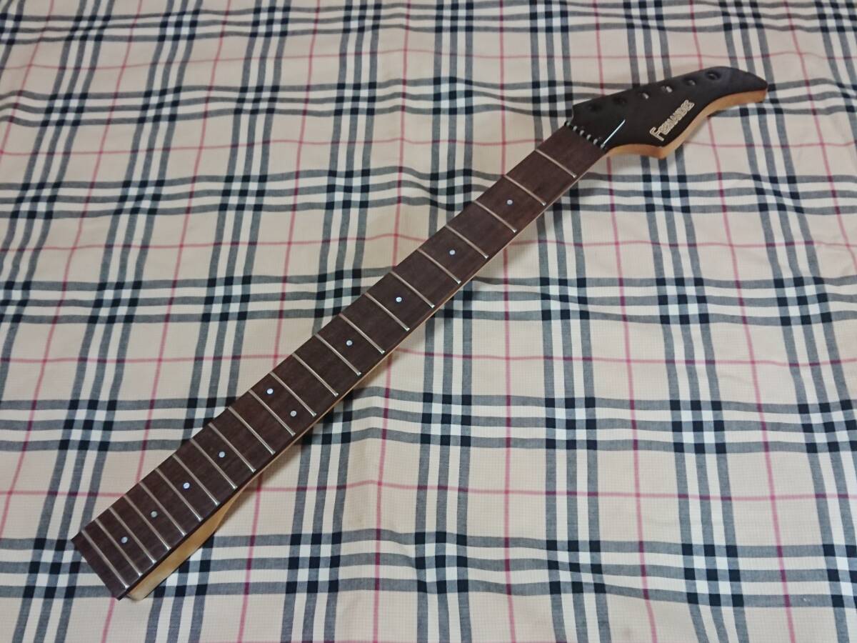 1992年製 FERNANDES FR-75T SBL Neck 22F フェルナンデス ローラナット搭載 シースルーブラック_画像2