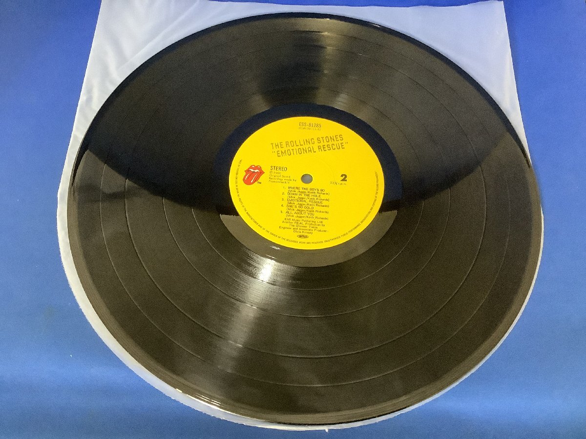ローリング?ストーンズ『エモーショナル?レスキュー』 ESS-81285　レコード(ジャンク品)