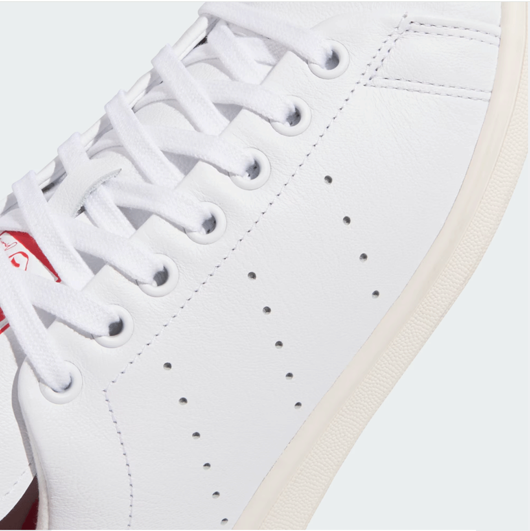 新品■アディダス■2025.2■スタンスミス ゴルフ フルグレイン レザー スパイクレス■JH6155■CLOUD WHITE/OFF WHITE/SCARLET■26.5CM■