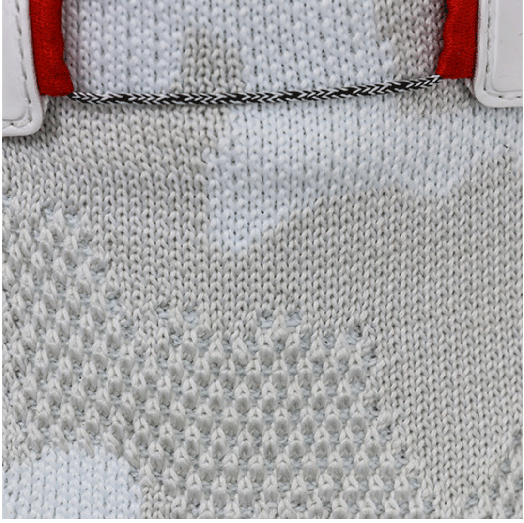 新品■ホンマ■2024.2■ダイヤル式 スパイクレス■SR12402■ホワイト■27.0CM■4E:EEEE■カモフラージュ柄のニット素材をアッパーに採用_画像3