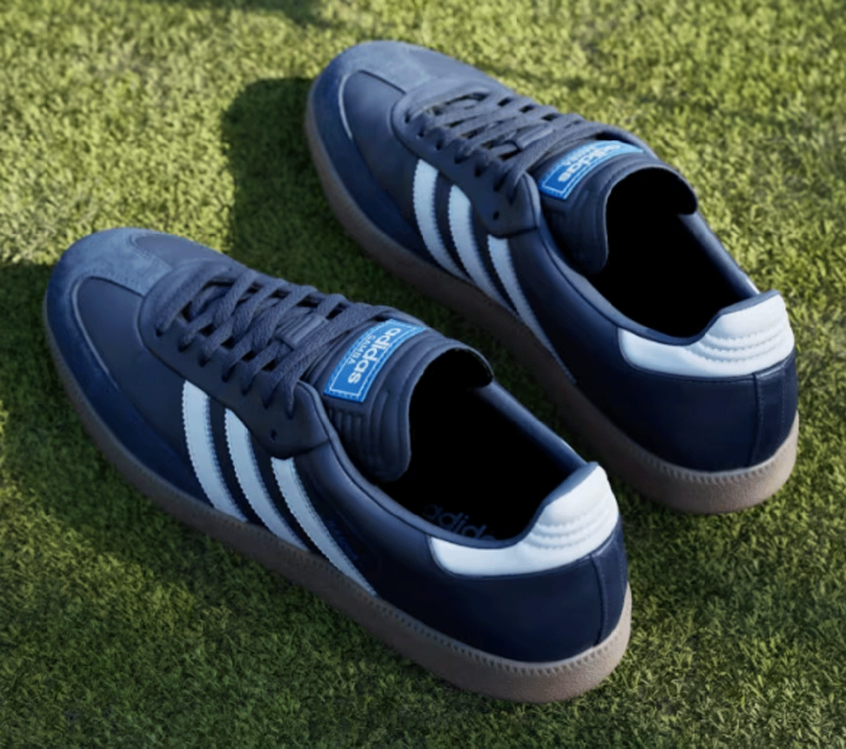  новый товар # Adidas #2025.6# samba Golf полный серый n кожа шиповки отсутствует #JP8544#NIGHT INDIGO/CLOUD WHITE/BLUE BIRD#25.5CM# стандартный 