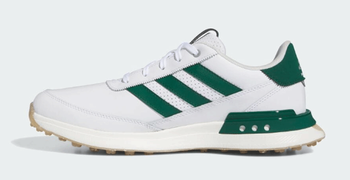 новый товар # Adidas #2024.3#S2 G-Spike отсутствует кожа #IF0299# foot одежда - белый | колледж зеленый | жевательная резинка #28.5CM# натуральный кожа #
