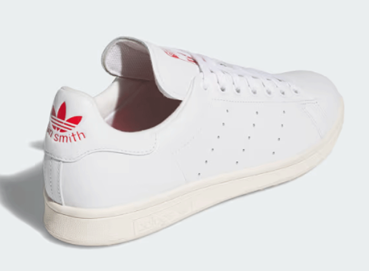 新品■アディダス■2025.2■スタンスミス ゴルフ フルグレイン レザー スパイクレス■JH6155■CLOUD WHITE/OFF WHITE/SCARLET■26.5CM■