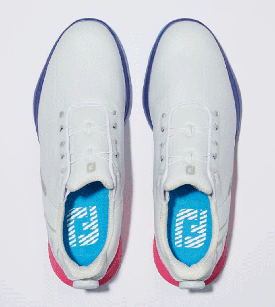 新品■フットジョイ■フューエル スポーツ ボア スパイクレス■55459■ホワイト/ブルー■30.0CM■W=EEE■卓越した快適性とフィット感■_画像3