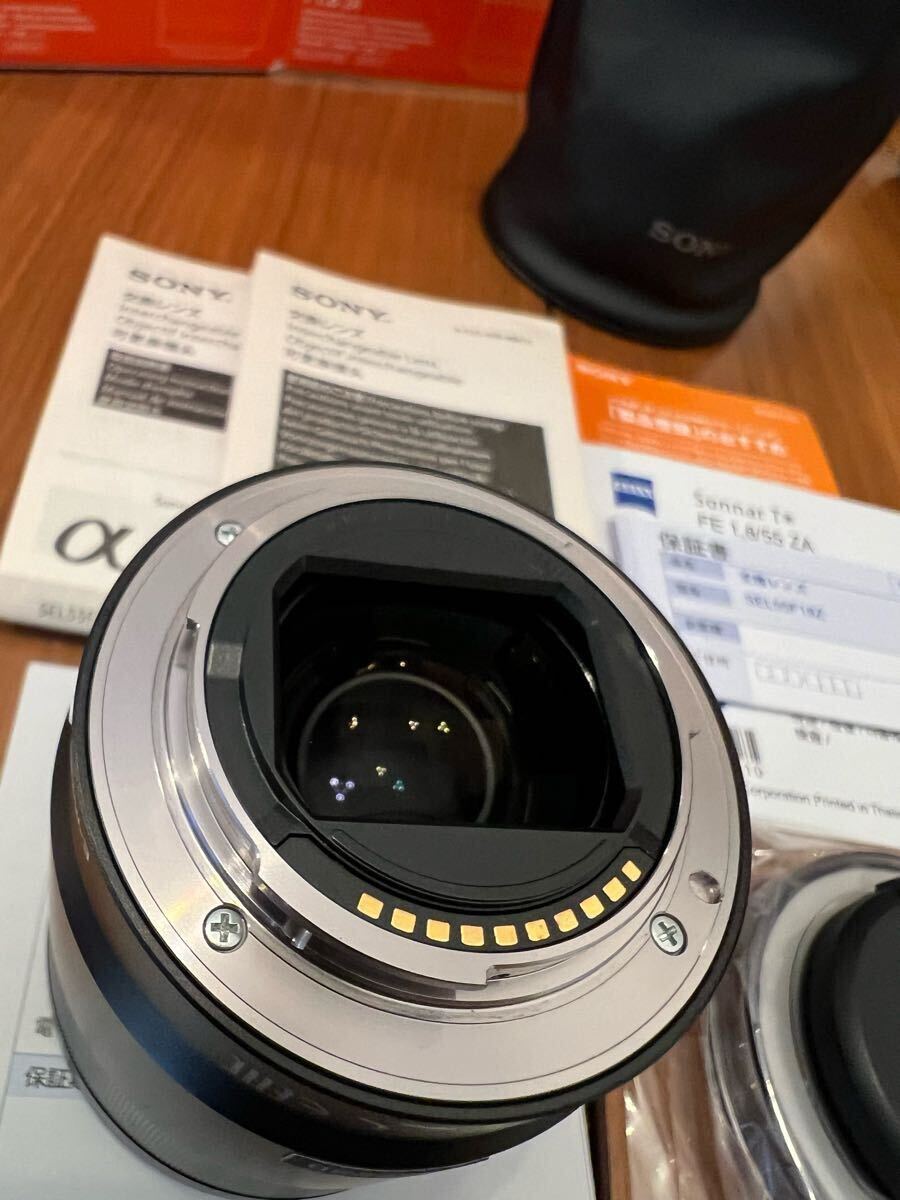 美品 SONY Sonnar T*FE 55mm F1.8 ZA レンズ. SonyフィルターVF-49MPAMセット