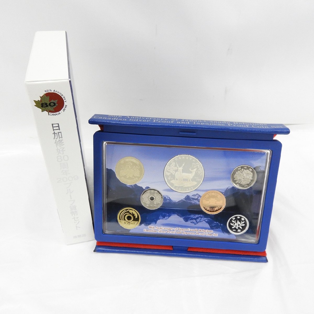 記念硬貨】日加修好80周年 2009 プルーフ貨幣セット 箱付