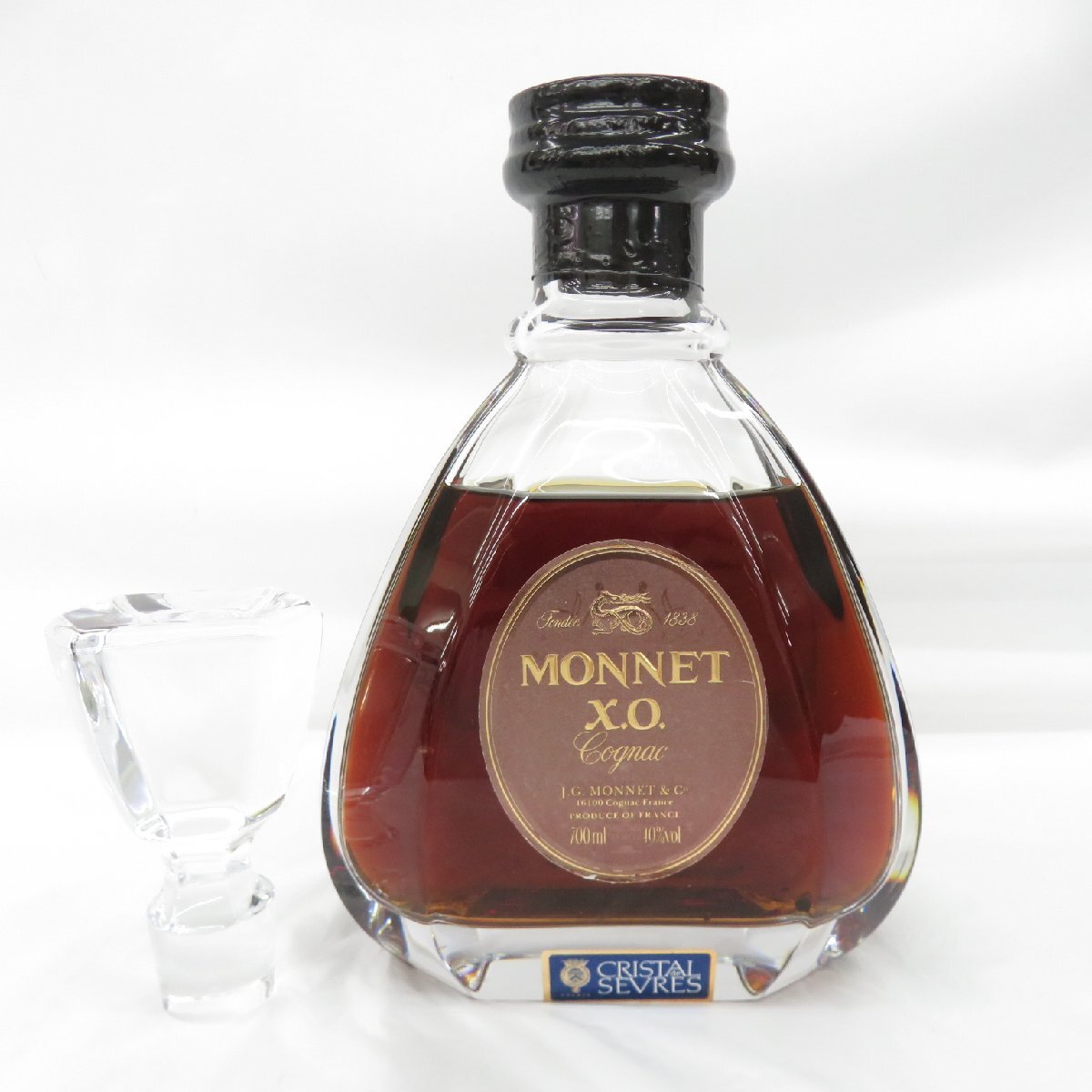 【未開栓】MONNET モネ XO クリスタル セーブル ブランデー 700ml 40% 替栓付 11873483 0623