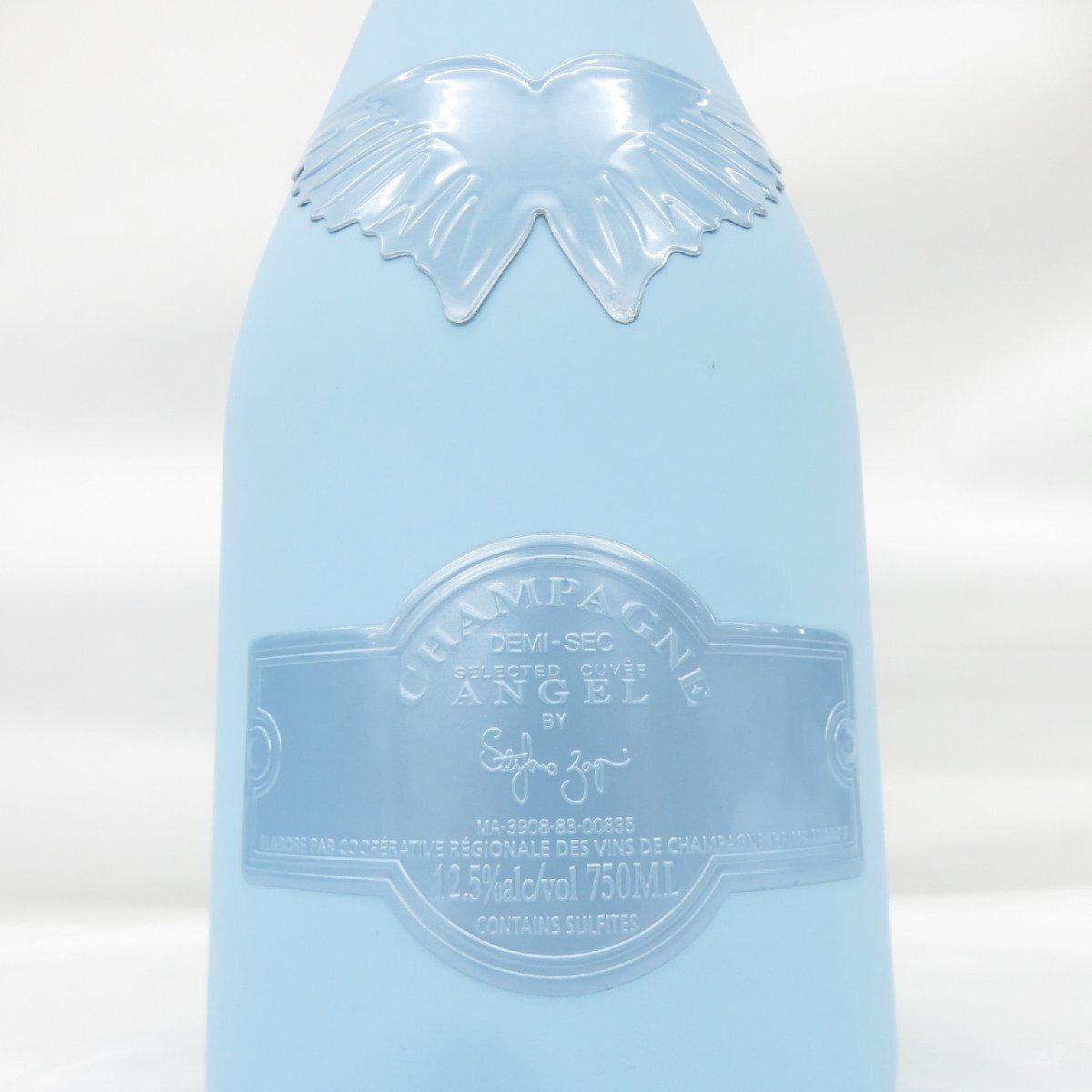 【未開栓】ANGEL エンジェル ドゥミセック ブルー レザータイプ シャンパン 750ml 12.5% ケース付 11877765 0627