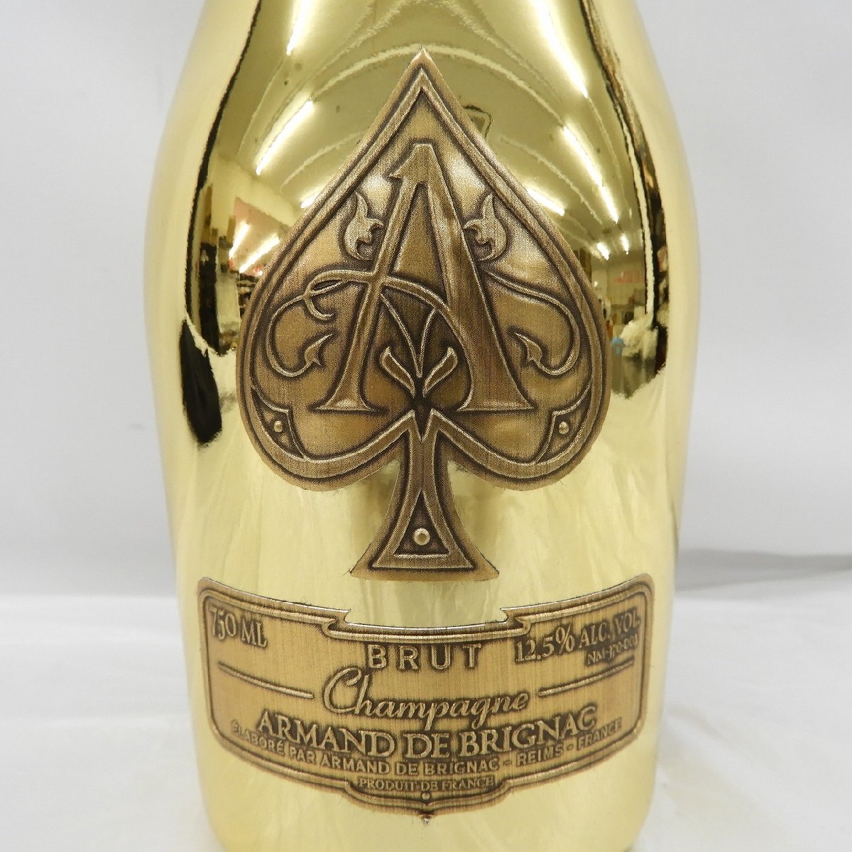 1円～【未開栓】ARMAND DE BRIGNAC アルマン?ド?ブリニャック ブリュット ゴールド シャンパン 750ml 12.5% 布袋付 11879609 0629