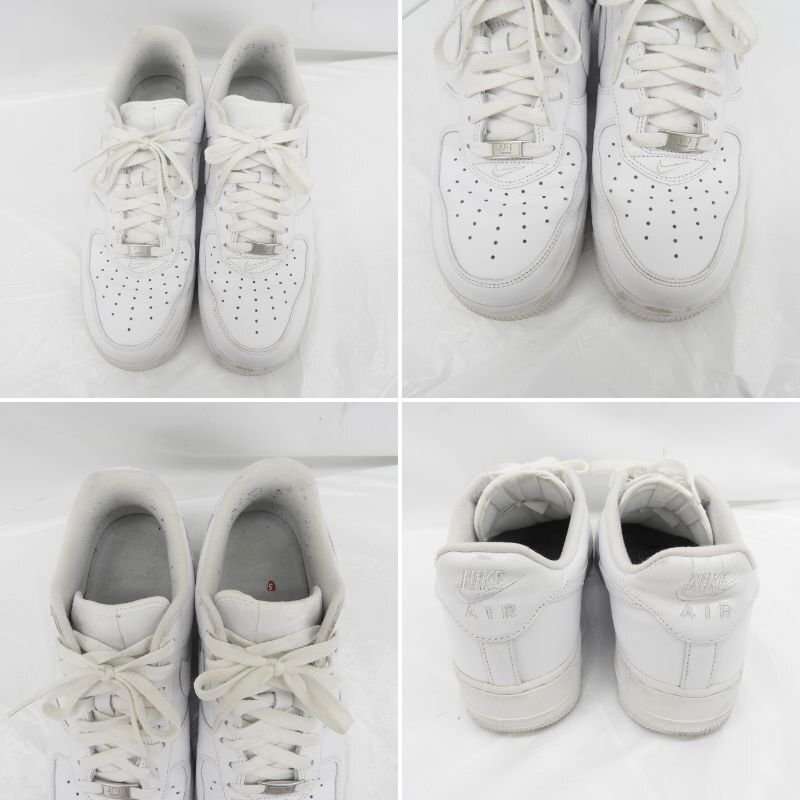1円～【中古品】Supreme シュプリーム Nike AIR FORCE1 ナイキ エアフォース1 CU9225‐100 ホワイト US9.5 27.5cm 838193935 0624