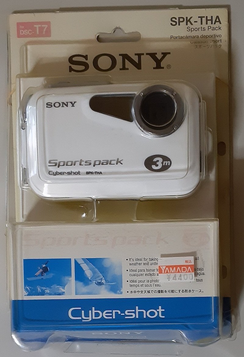 5891 未使用、未開封 SONY純正 スポーツパック SPK-THA 水深3m仕様 for DSC-T7 Cyber-shot
