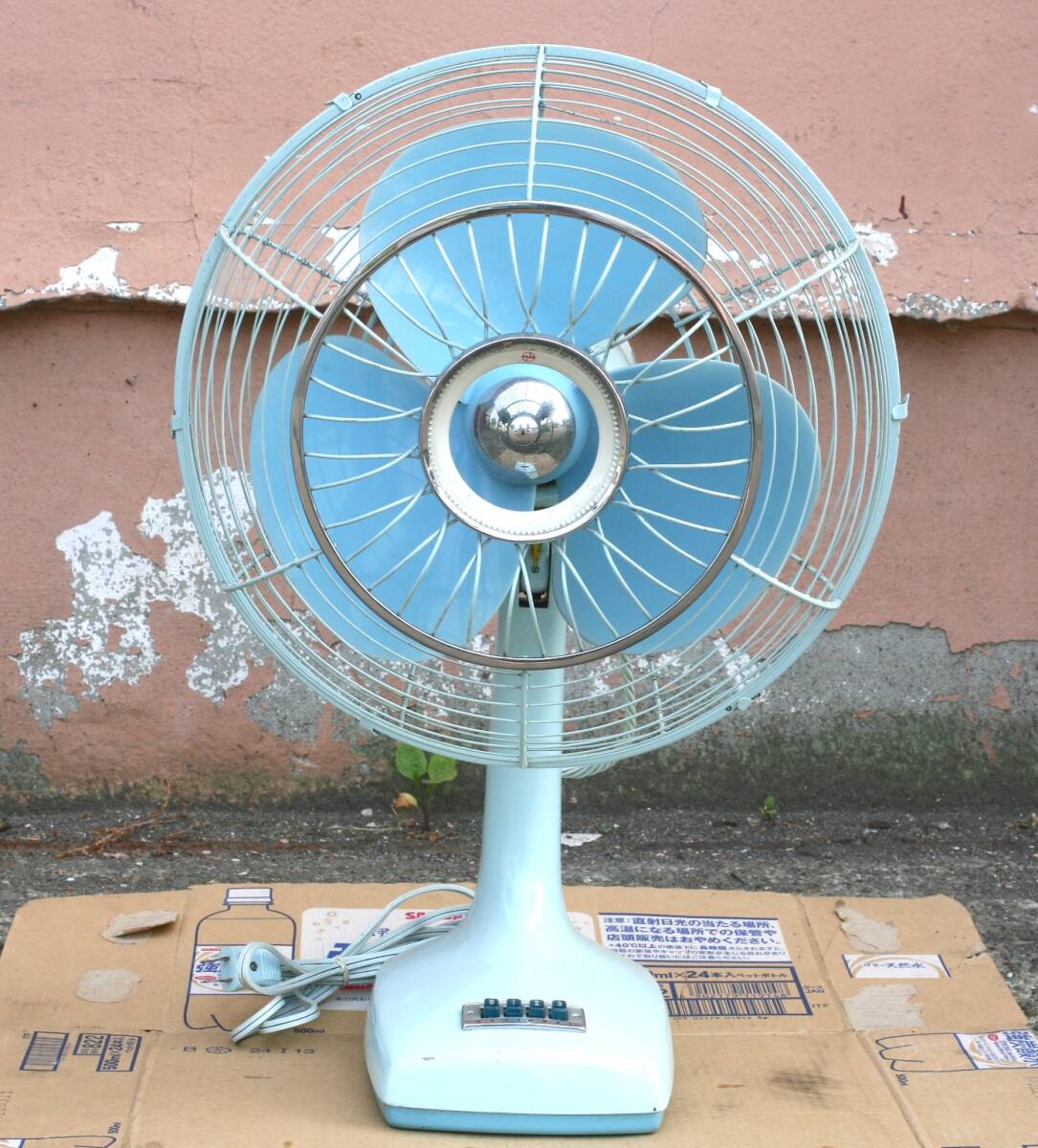 National ナショナル 30EB 30㎝ 扇風機 レトロ 昭和 ポップ ナショナル 扇風機 30EB 30センチ ブルー 昭和 レトロ ポップ