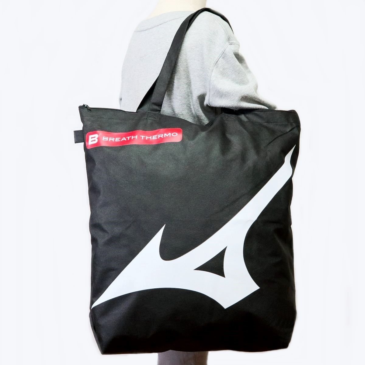 ●ミズノ ゴルフ MIZUNO GOLF 新品 ジム 不织布バッグ トートバッグ ショッパーバッグ BAG 黒 [E2JH255009-LL] 一 六 VCXZ
