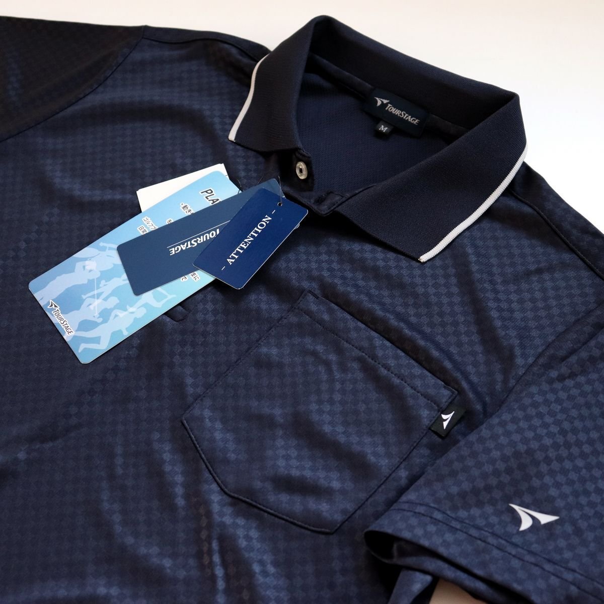 0 Bridgestone Golf GOLF Tour Stage новый товар мужской . вода скорость . рубашка-поло темно-синий XL размер [1242192C2T-74-LL] VCXZ