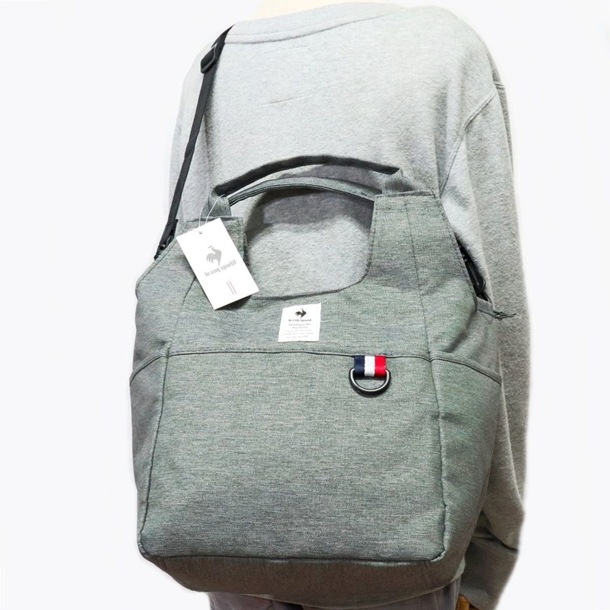  Le Coq le coq sportif новый товар мужской 2WAY вдоволь входить . большая сумка сумка на плечо сумка "Boston bag" пепел [36231-030] один шесть VCXZ