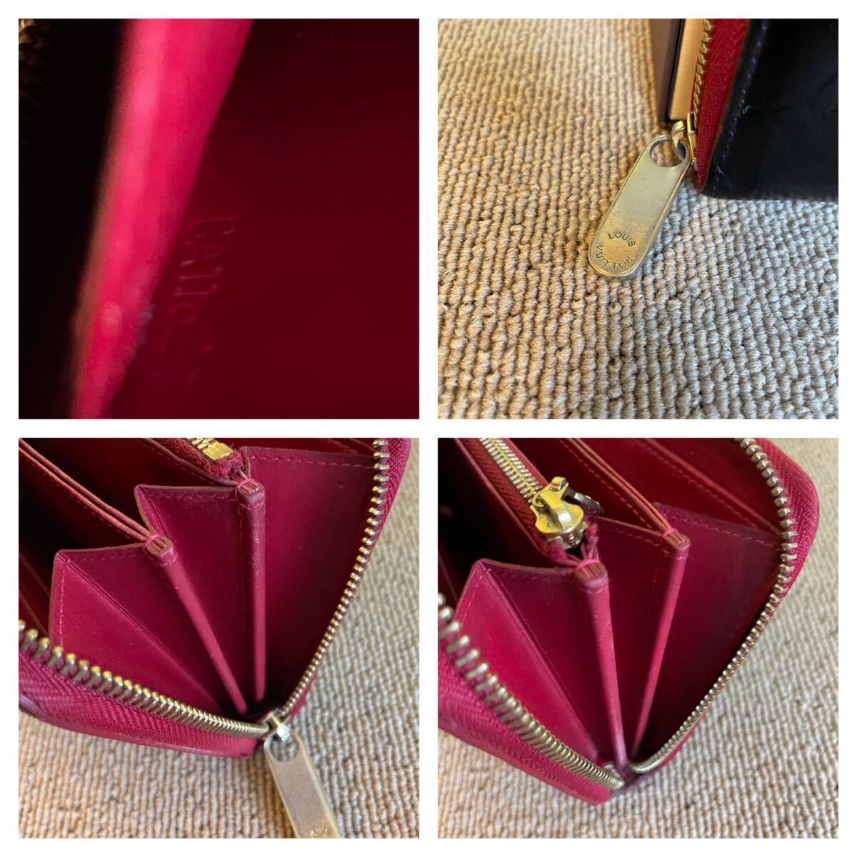 一円　美品　 ルイヴィトン　 ジッピーウォレッ 長財布　 LOUIS VUITTON ヴェルニ　 モノグラム　 ラウンドファスナー　
