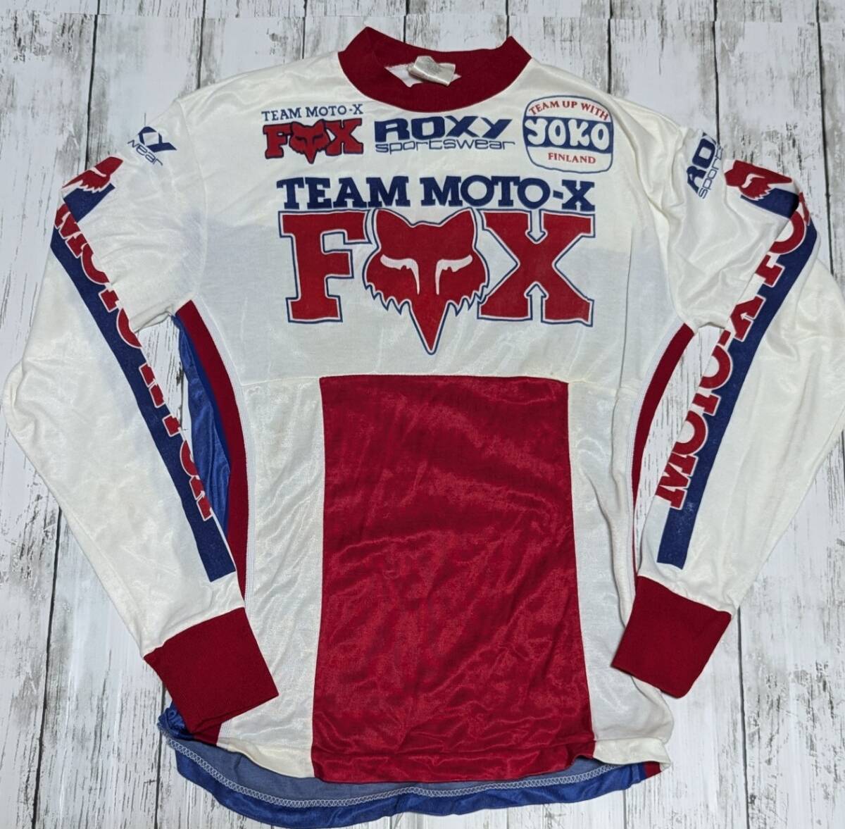 80s 當(dāng)時(shí)物　MOTO-X FOX モトクロス　長(zhǎng)袖Tシャツ　Sサイズ