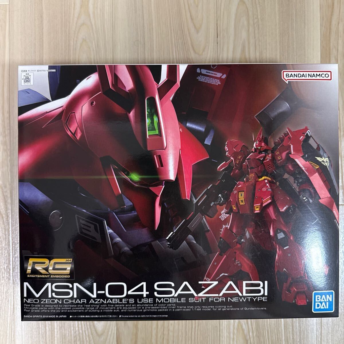 赤バンダイRGサザビー＋海外キット台座セット水転写デカール