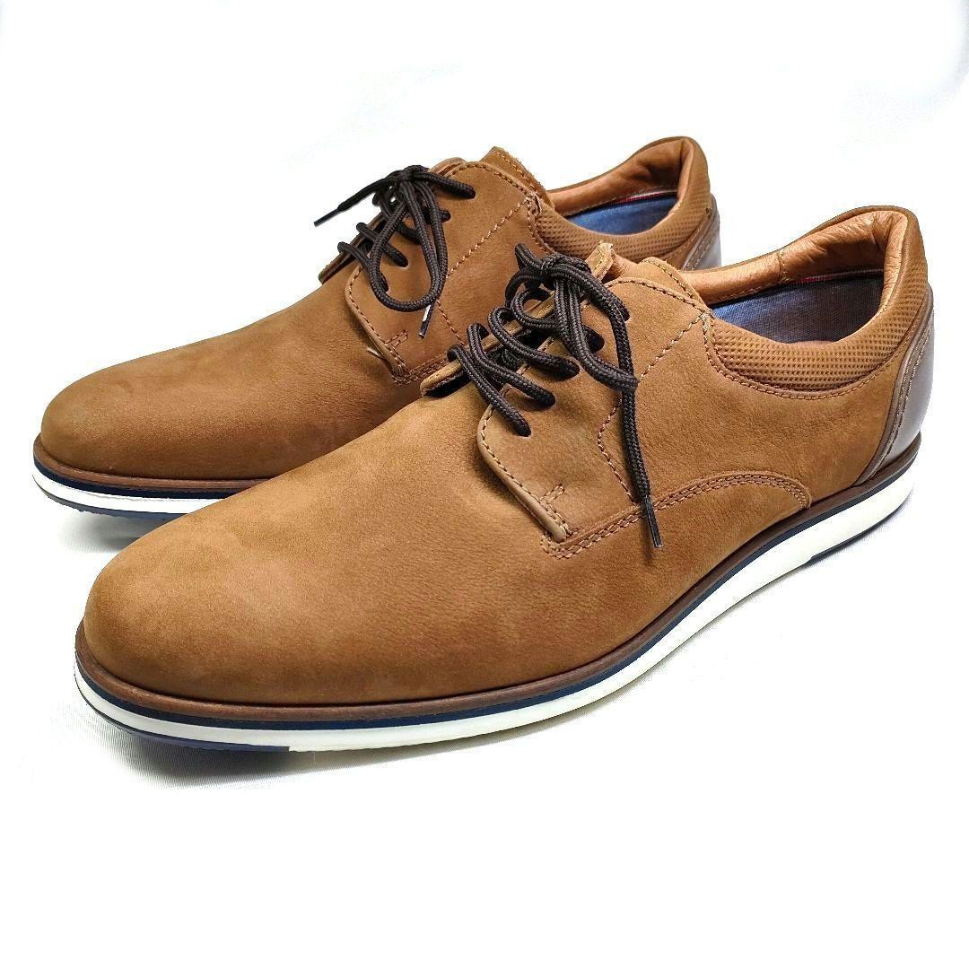 STEFANO ROSSI　ステファノロッシ　28cm　皮革 シューズ　茶色_画像1