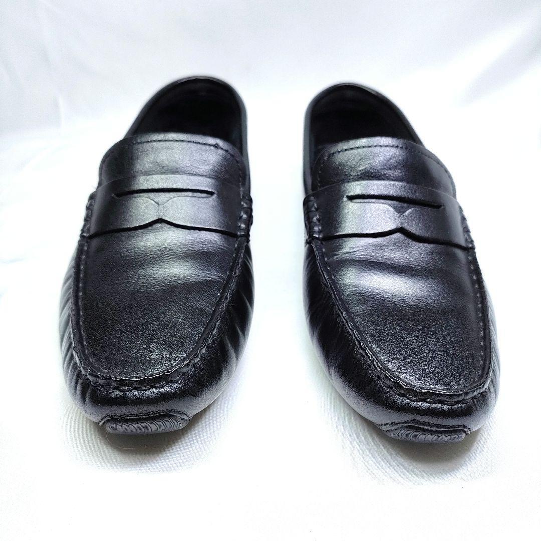 COLE HAAN　コールハーン　5B　コインローファー　レザー　ブラック