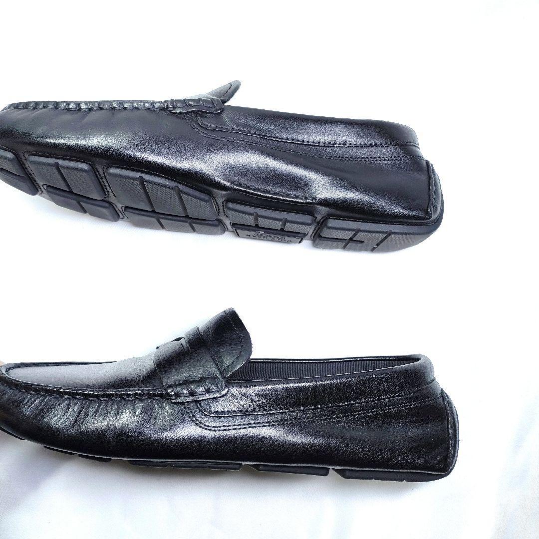 COLE HAAN　コールハーン　5B　コインローファー　レザー　ブラック