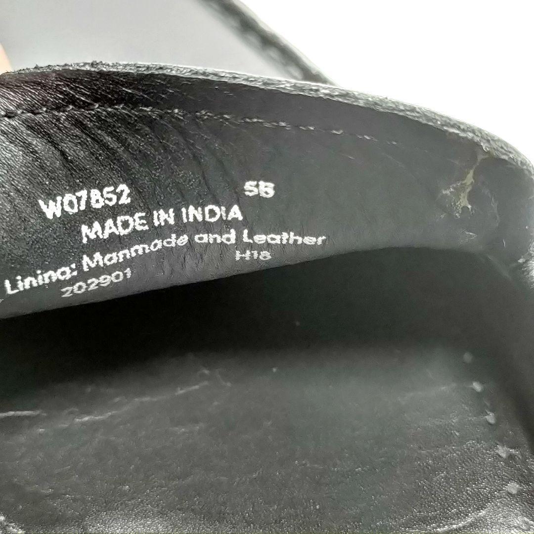 COLE HAAN　コールハーン　5B　コインローファー　レザー　ブラック
