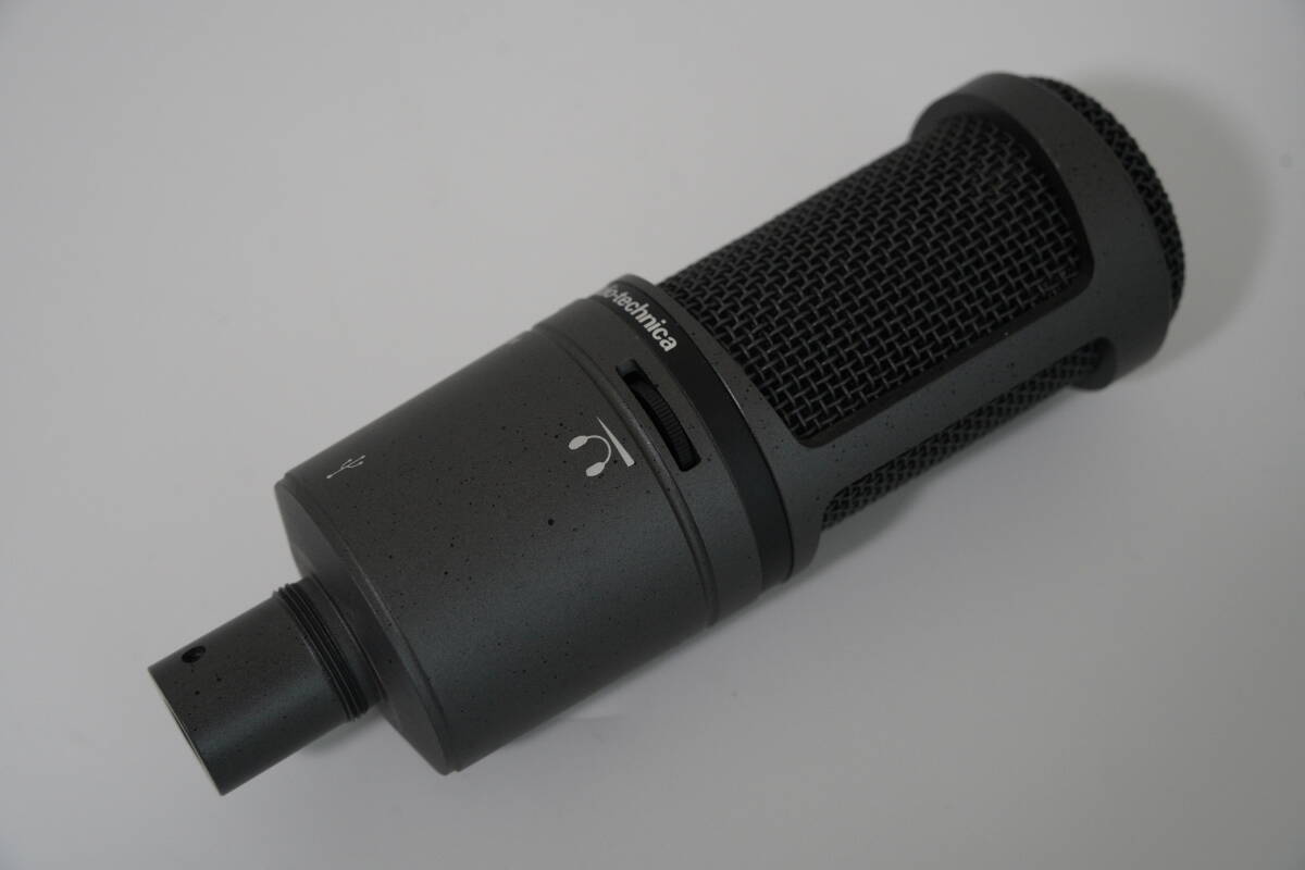audio-technica オーディオテクニカ AT2020USB+ USBコンデンサーマイクロホン スタンド付き◆簡(jiǎn)易検査品?。?214