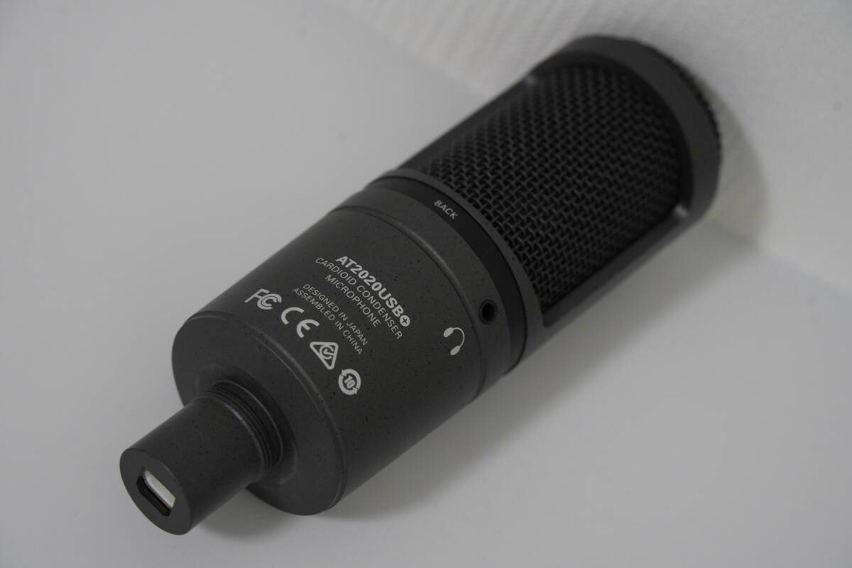 audio-technica オーディオテクニカ AT2020USB+ USBコンデンサーマイクロホン スタンド付き◆簡(jiǎn)易検査品?。?214